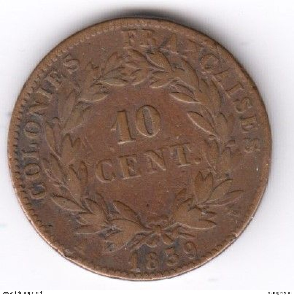 Colonies  Louis Philippe  10 C 1839A - Französische Kolonien (1817-1844)