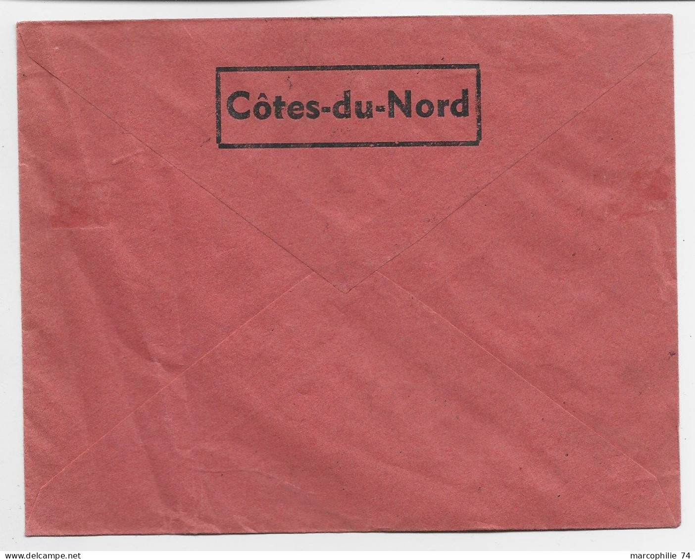 MERCURE 50C VERT  SEUL ENVELOPPE HORS SAC SAINT BRIEUC 26.7.1941 COTES DU NORD AU TARIF - 1938-42 Mercurio