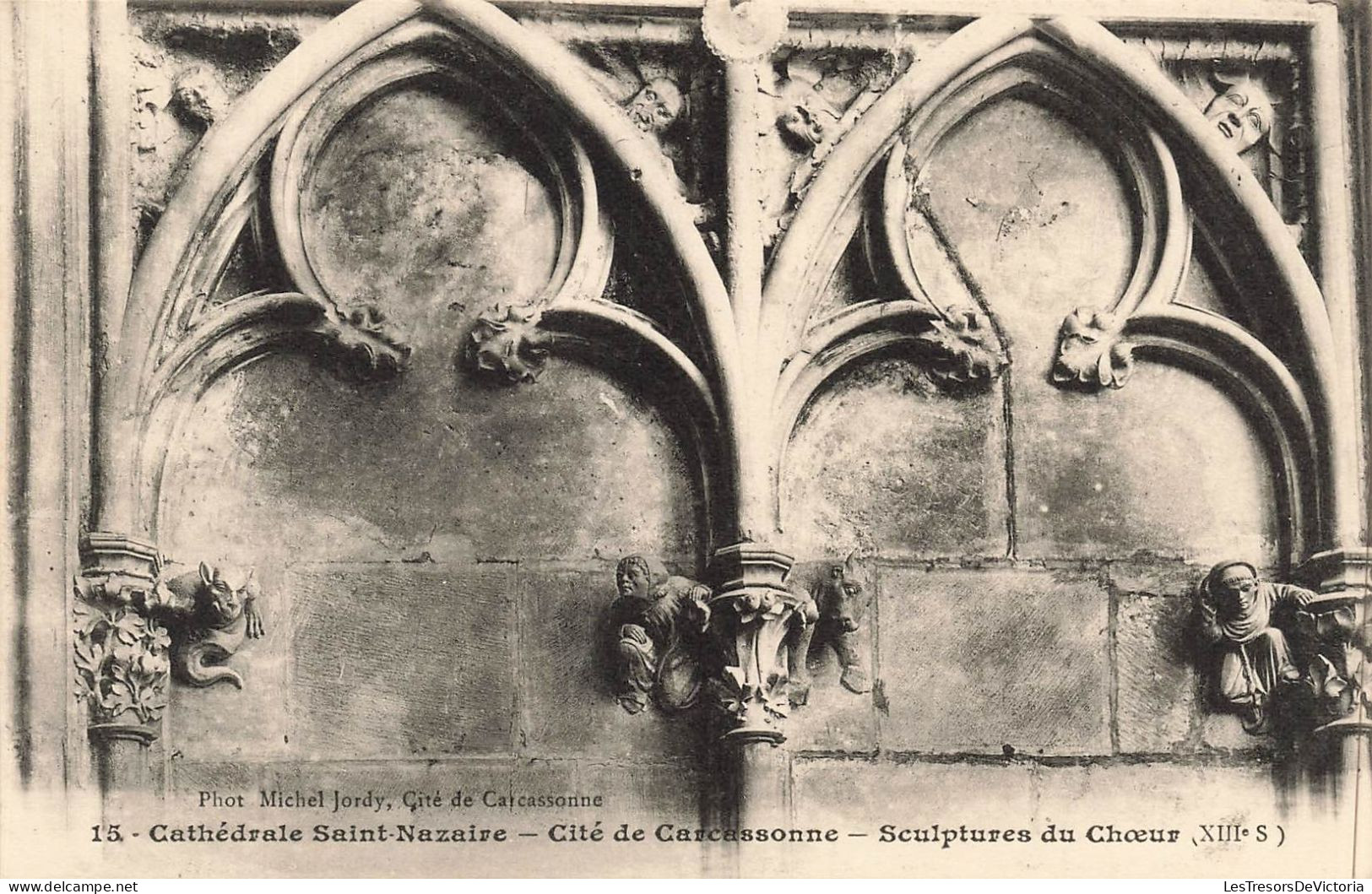 FRANCE - Saint Nazaire - Cité De Carcassonne - Sculptures Du Choeur De La Cathédrale - Carte Postale Ancienne - Saint Nazaire