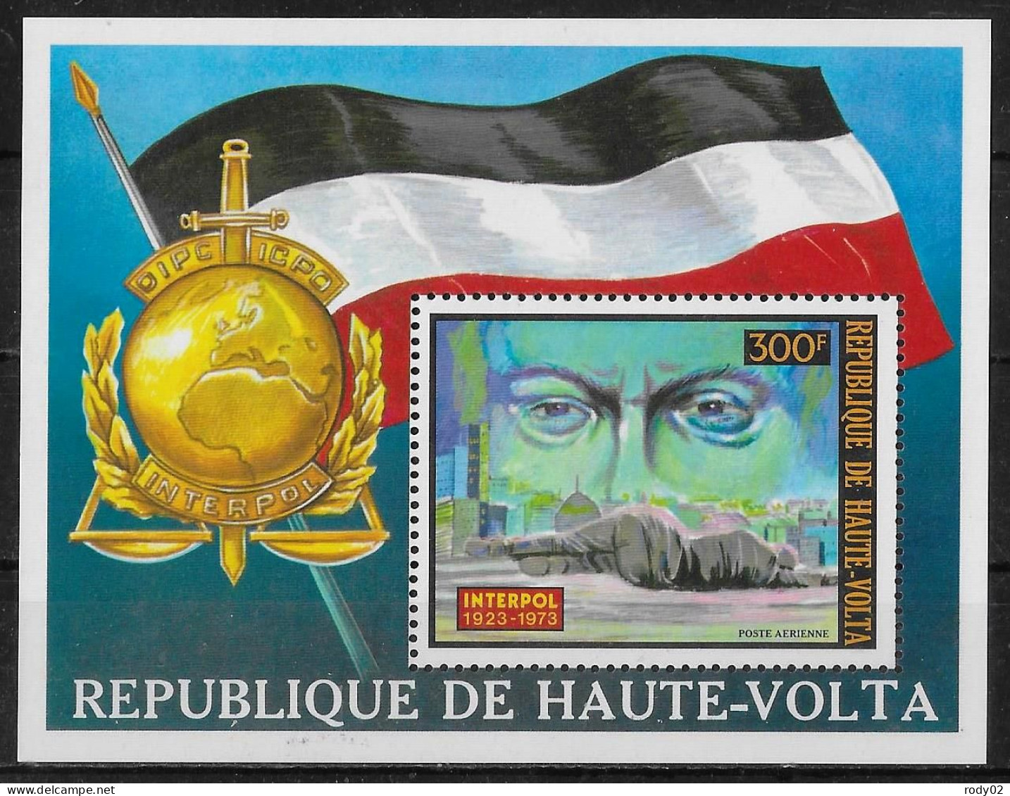 HAUTE-VOLTA - INTERPOL - N° 296 A 299 ET BF 5N - NEUF** MNH - Police - Gendarmerie