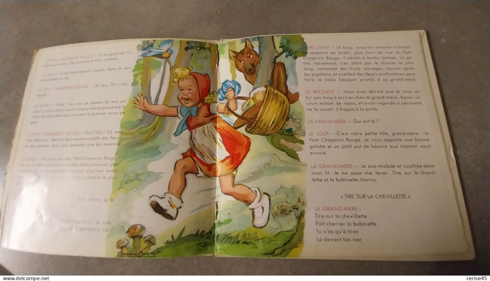 LIVRE DISQUE 33 TOURS  LE PETIT CHAPERON ROUGE - Formats Spéciaux