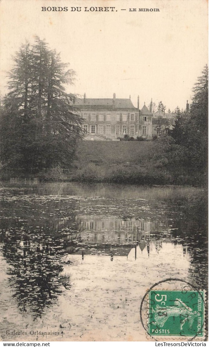 FRANCE - Bords Du Loiret - Vue Sur Le Miroir - Vue Au Loin D'une Grand Maison - Carte Postale Ancienne - Fontainebleau