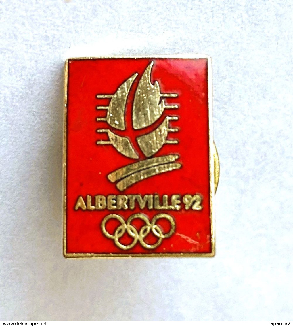 PINS JEUX OLYMPIQUES  ALBERTVILLE 1992 PETIT MODELE ROUGE / 33NAT - Olympic Games