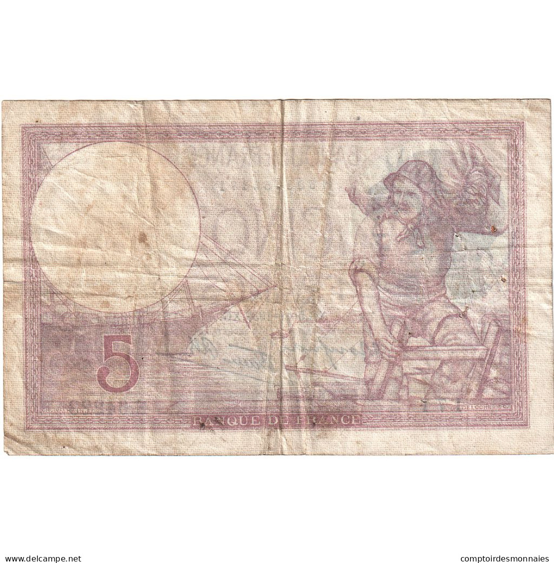 France, 5 Francs, Violet, 1939, E.64223, TTB, Fayette:04.11, KM:83 - 5 F 1917-1940 ''Violet''