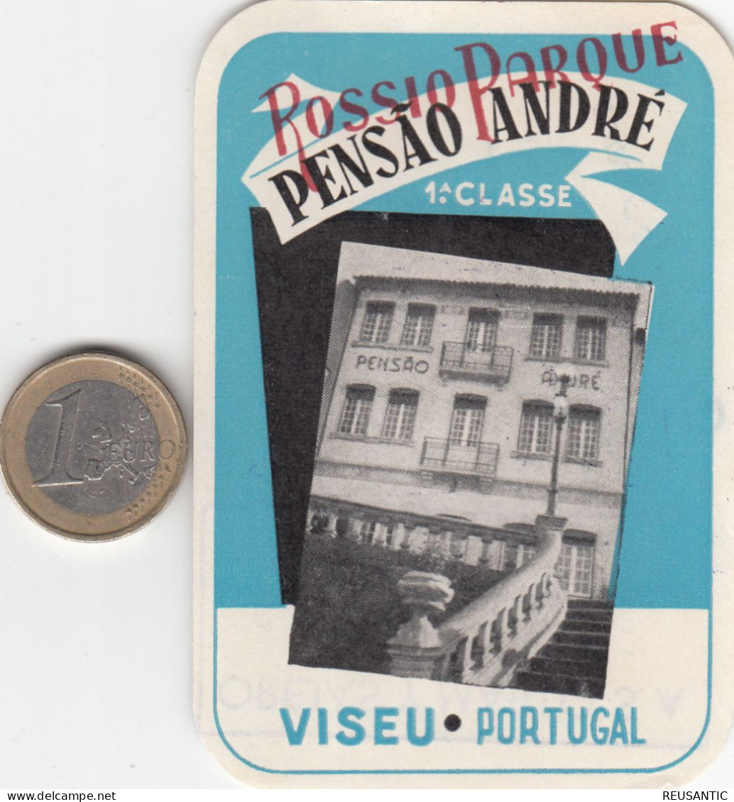 ETIQUETA - STICKER - LUGGAGE LABEL PORTUGAL  HOTEL PENSAO ANDRÉ - Hotel Labels