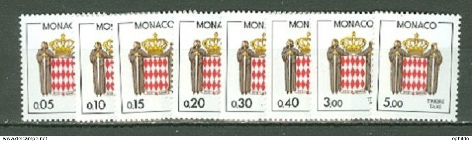 Monaco  Taxe  75/82  * *  TB   Cote 6.10 Euro   - Postage Due