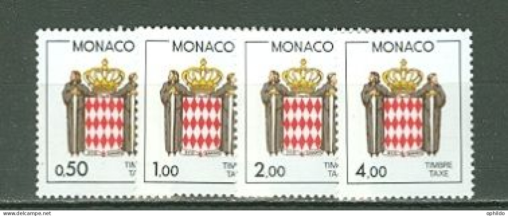 Monaco  Taxe  83/86  * *  TB   Cote 4.35 Euro   - Postage Due