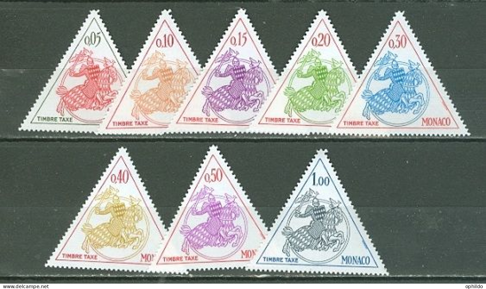 Monaco  Taxe  63/70  * *  TB   Cote 3.20 Euro   - Postage Due