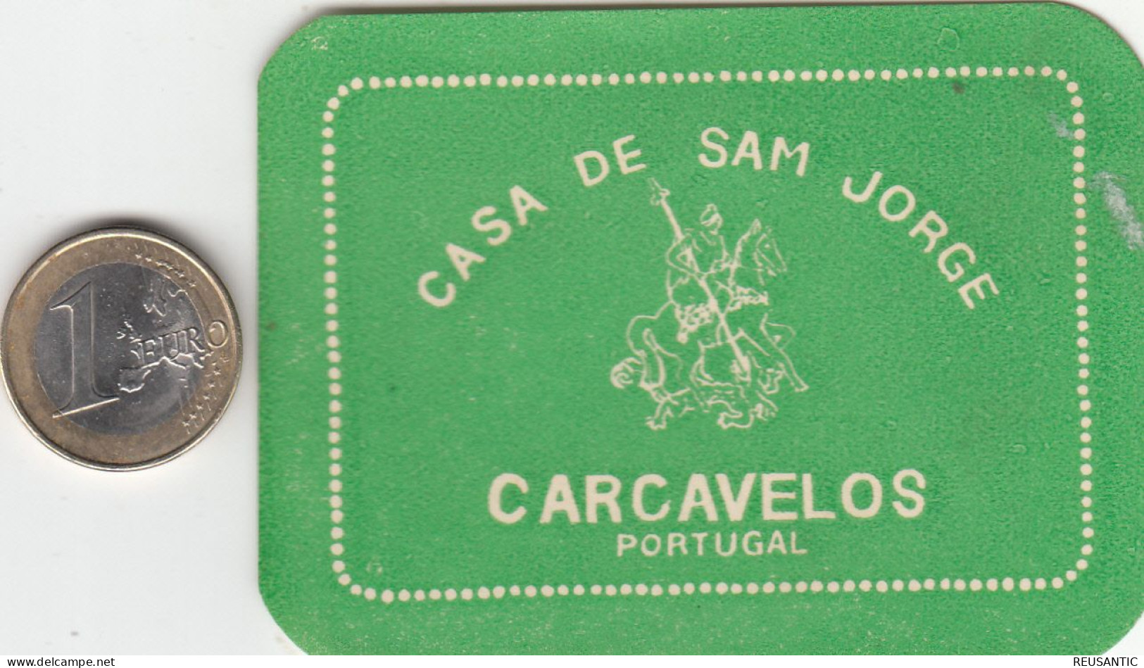 ETIQUETA - STICKER - LUGGAGE LABEL PORTUGAL  HOTEL CASA DE SAM JORGE EN CARCAVELOS - Etiquettes D'hotels