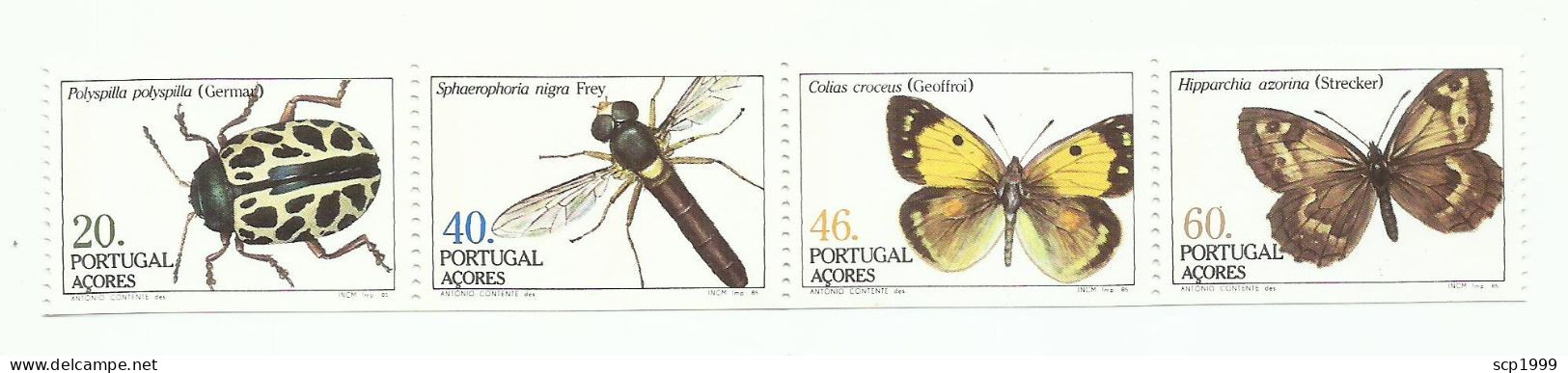 Portugal 1985 - Azores Insects Booklet MNH - Postzegelboekjes