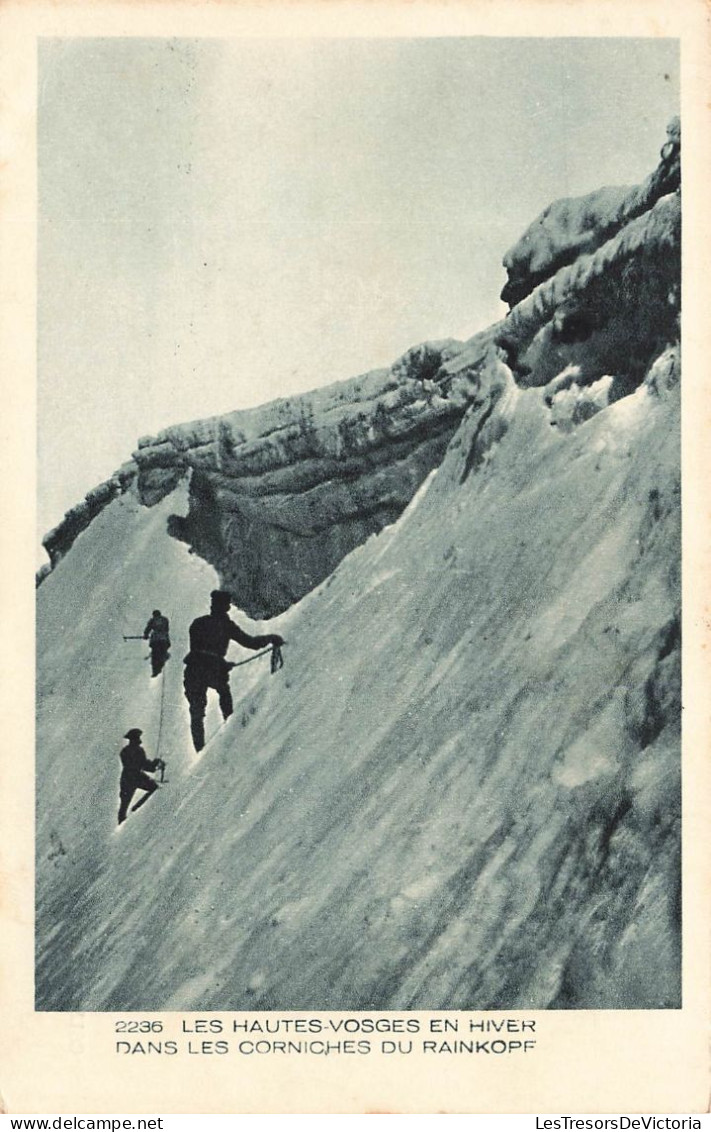 SPORTS  - Alpinisme - Les Hautes Vosges En Hiver  Dans Les Corniches Du Rainkoff- Carte Postale Ancienne - Alpinismus, Bergsteigen
