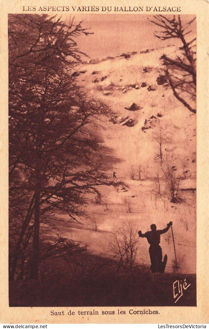 SPORTS  - Alpinisme - Saut De Terrain Sous Les Corniches - Carte Postale Ancienne - Alpinisme