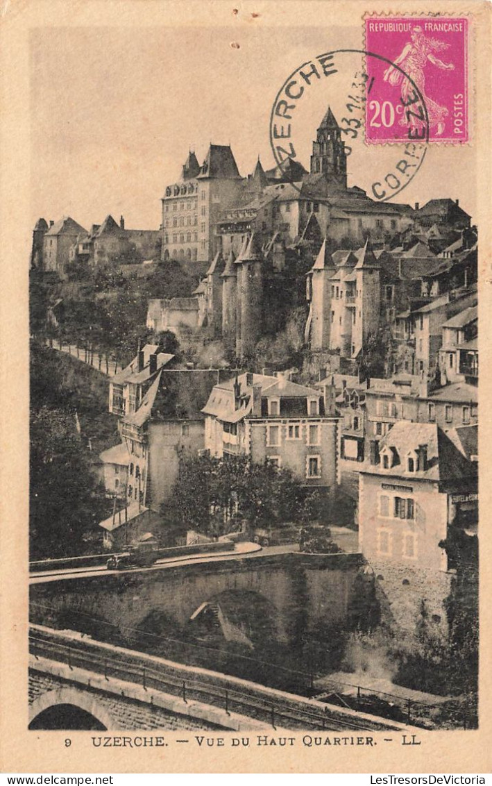 FRANCE - Uzerche - Vue Sur Le Haut Quartier - LL -  Carte Postale Ancienne - Uzerche