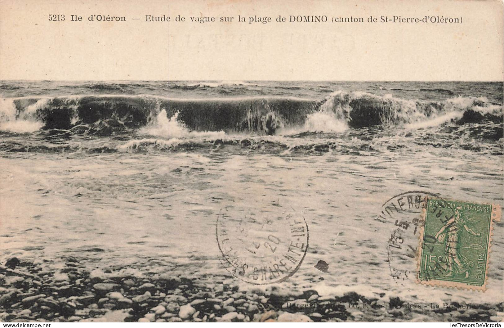 FRANCE - Ile D'Oléron - Etude De Vague Sur La Plage De Domino -  Carte Postale Ancienne - Ile D'Oléron
