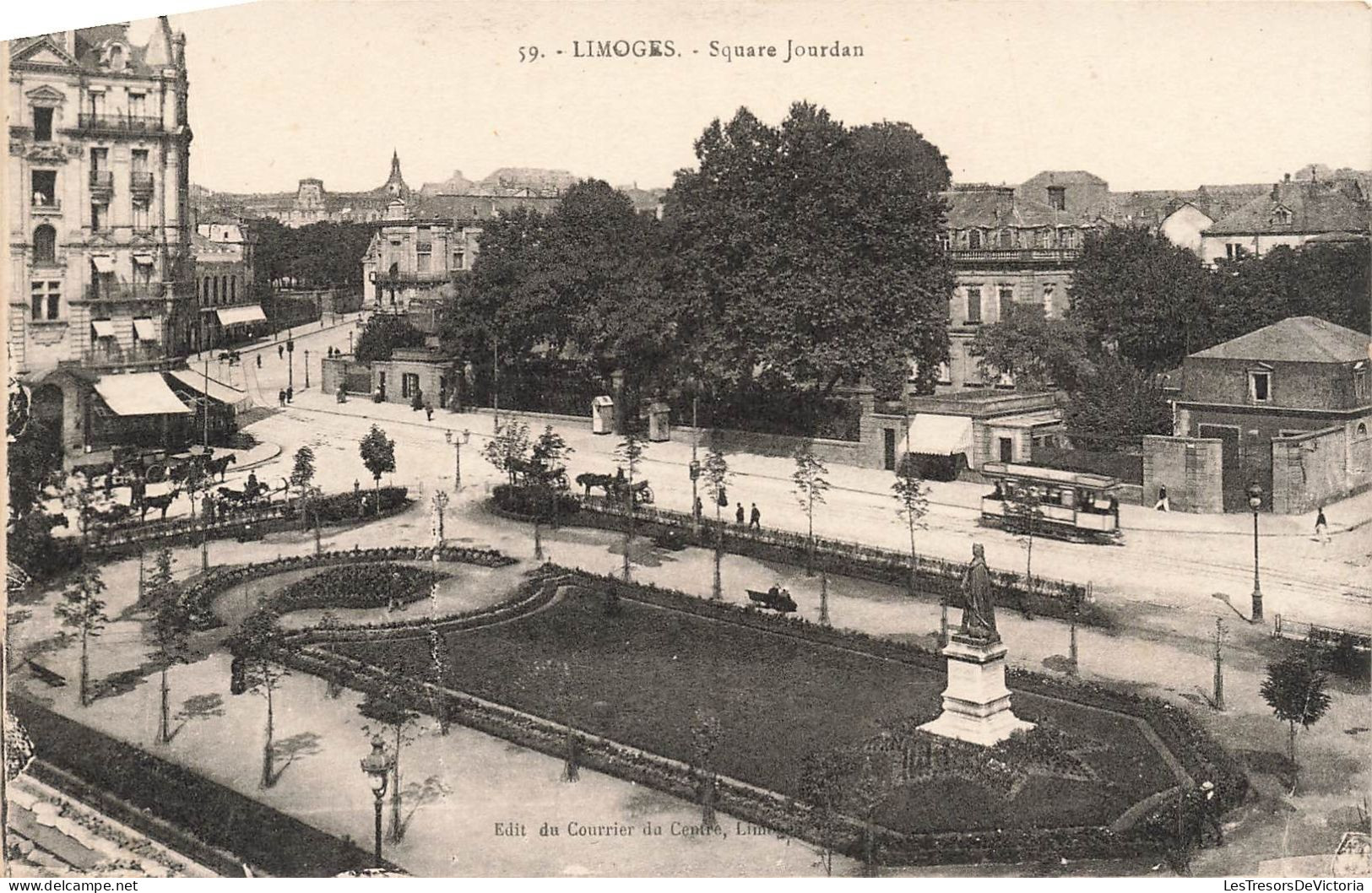FRANCE - Limoges - Vue Sur Le Square Jourdan -  Carte Postale Ancienne - Limoges