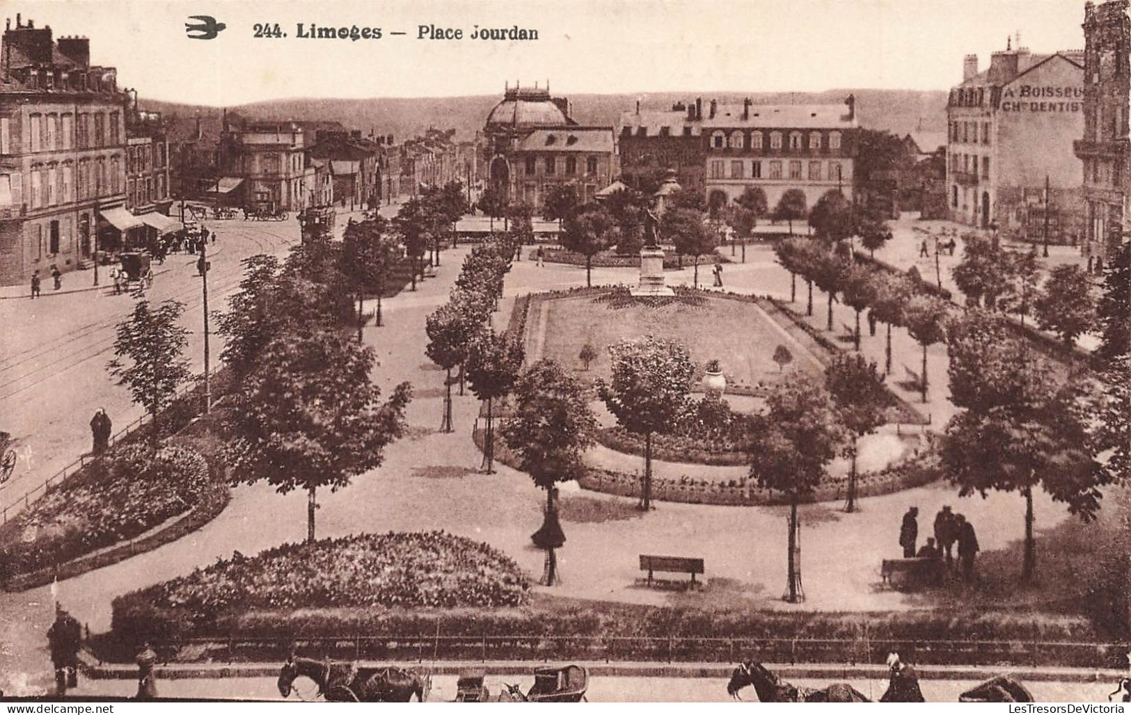 FRANCE - Limoges - Vue Sur La Place Jourdan -  Carte Postale Ancienne - Limoges