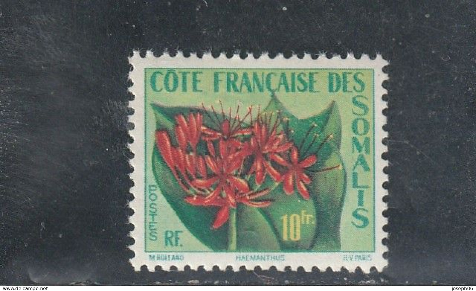COTE  DES  SOMALIS   1958   Y. T.  N° 290  NEUF**  Frais De Gestion Compris - Oblitérés
