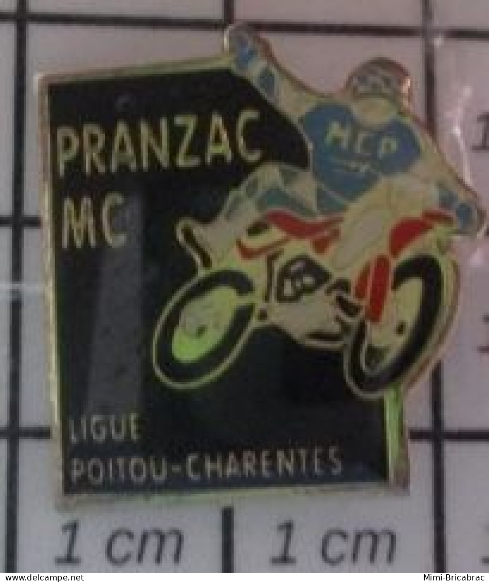 3419  Pin's Pins / Rare Et De Belle Qualité / MOTOS / MOTO-CLUB PRANZAC MC LIGUE POITOU-CHARENTES - Motorfietsen