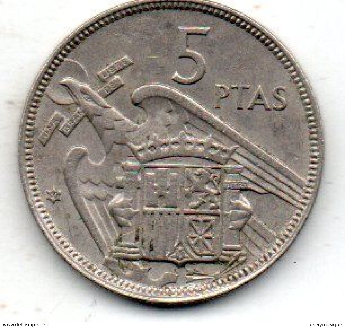 5 Pesetas 1957 - 5 Pesetas