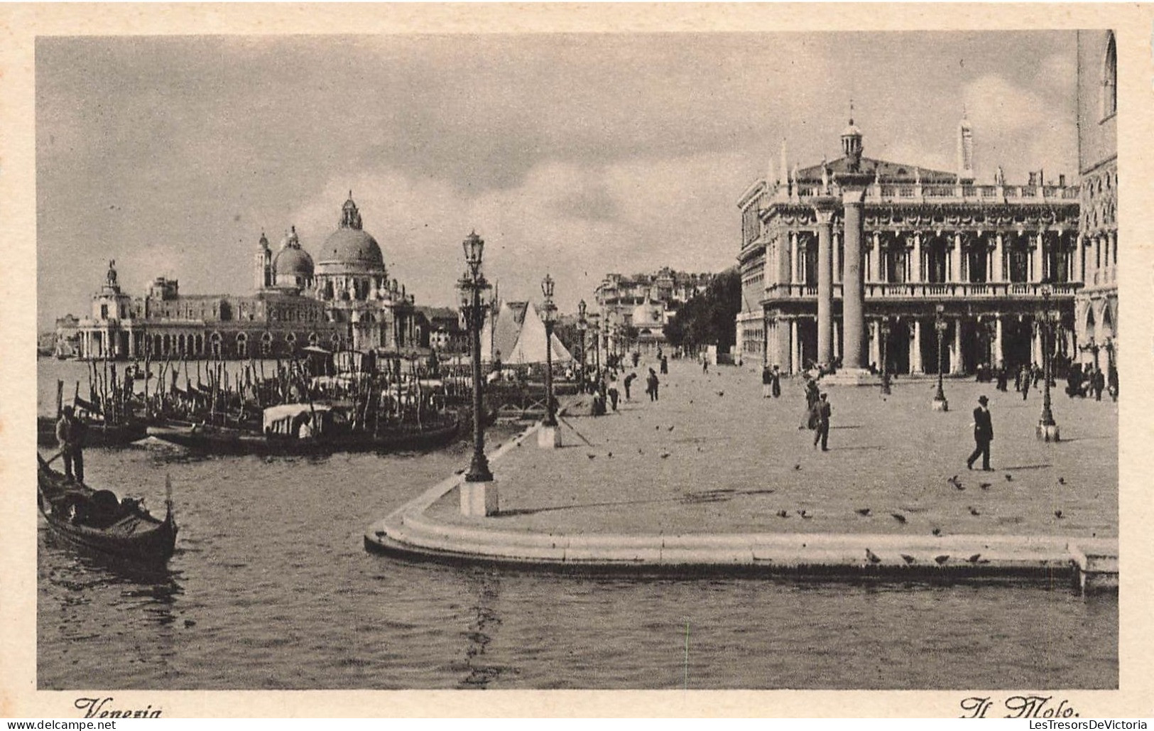 ITALIE - Venezia - Jl Molo ? - Vue Sur Un Port - Animé - Vue Générale De Plusieurs Bâtiments - Carte Postale Ancienne - Venezia (Venedig)