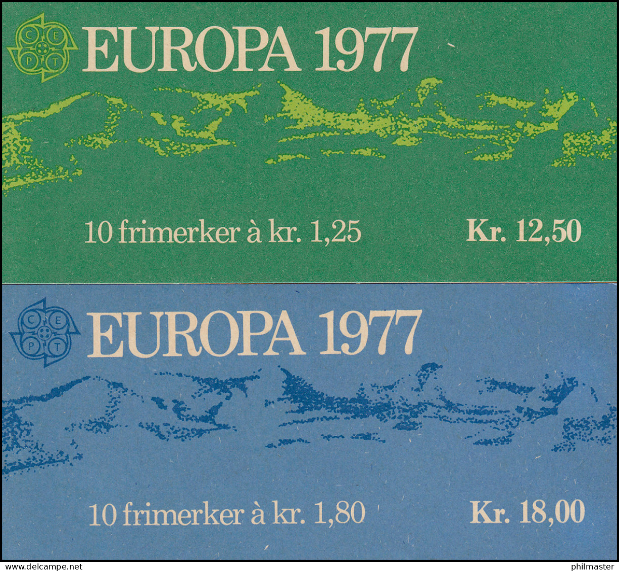 Norwegen-Markenheftchen 742+743 Landschaften, Set Mit Zwei Markenheftchen ** - Postzegelboekjes