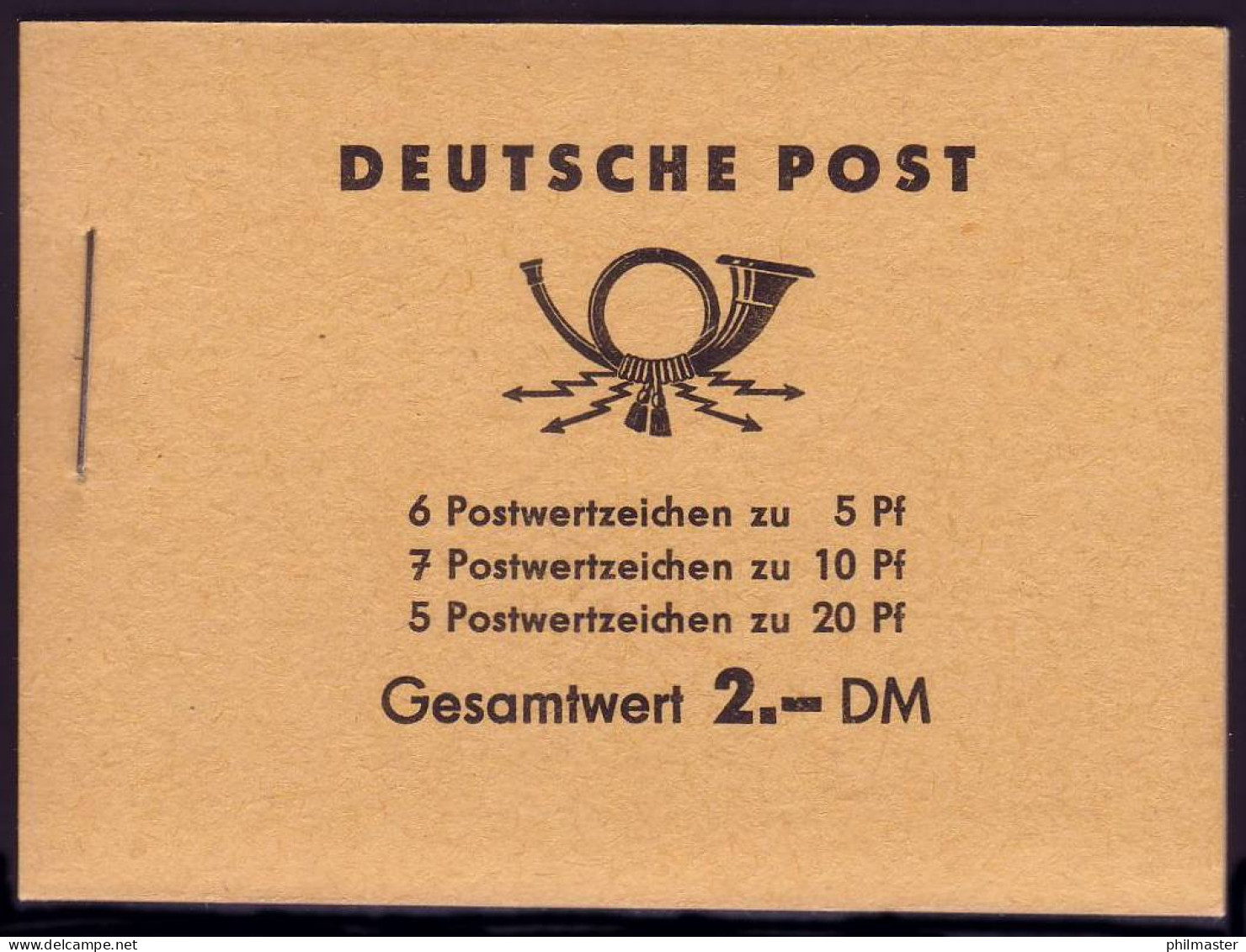 MH 3b1.70 Fünfjahrplan 1961, 2 PLF Farbpunkt Unter Strebe Und Verbundene 2,** - Booklets