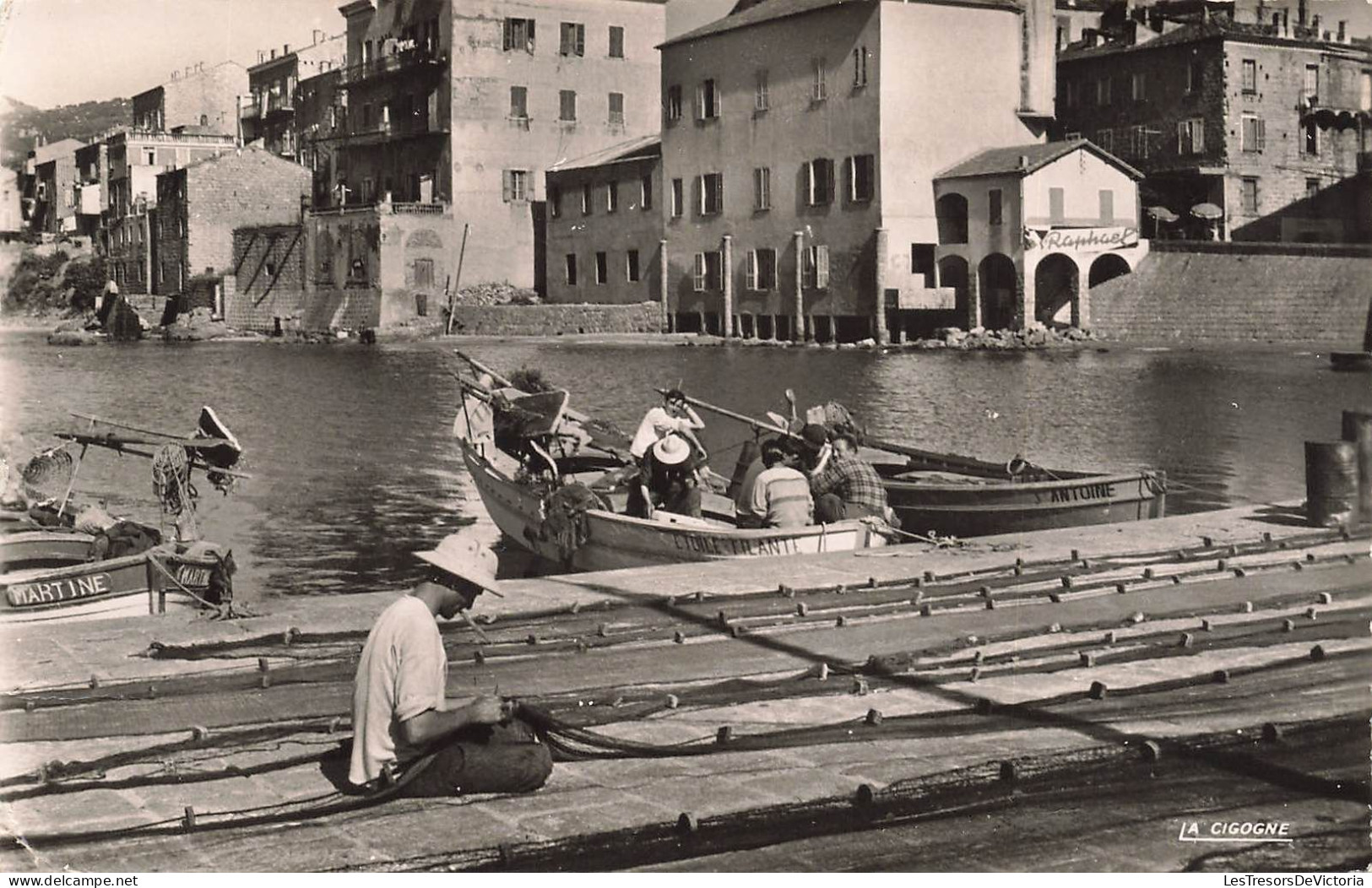 FRANCE - Corse - Propriano - Pêcheurs Raccommodant Les Filets - Carte Postale Ancienne - Corse