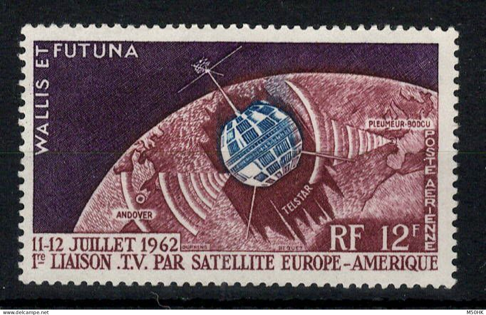 Wallis Et Futuna - YV PA 20 N** MNH Luxe , Telecommunications Spatiales, Satellite Cote 4,30 Euros - Neufs