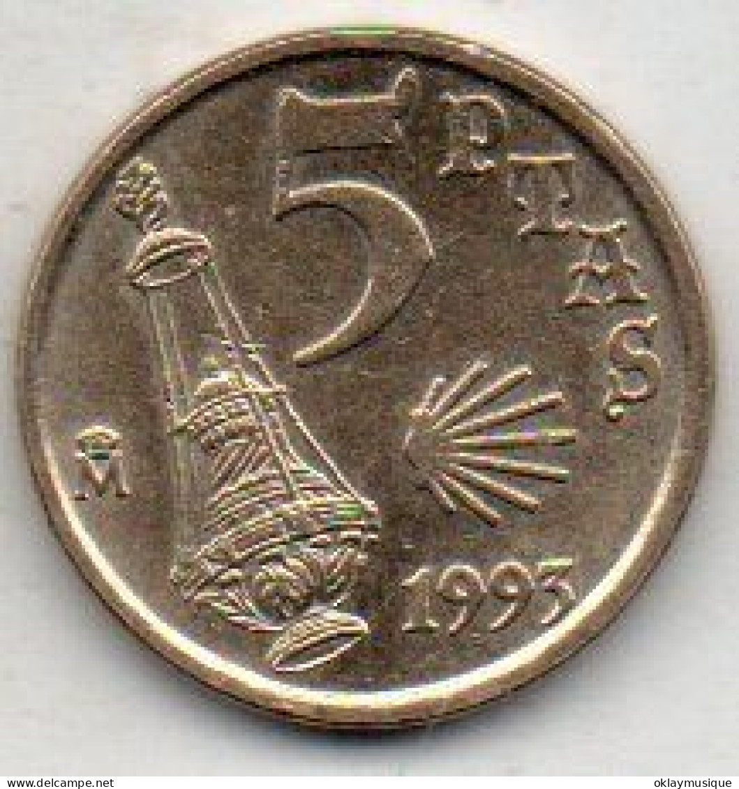 5 Pesetas 1993 - 5 Pesetas