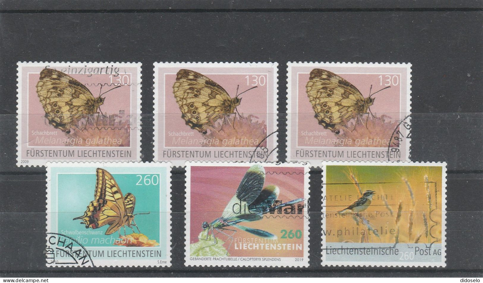 Liechtenstein - 2009-2019 - Small Lot Of Well Canceled Stamps - Verzamelingen
