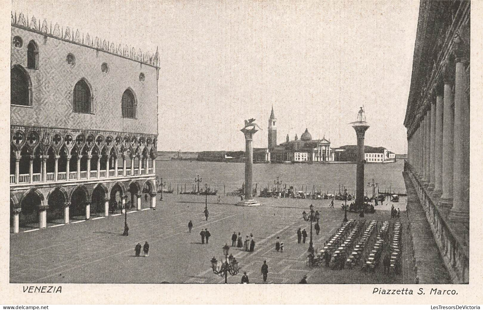 ITALIE - Venezia - Plazetta S Marco - Vue Panoramique De La Rue - Animé - Carte Postale Ancienne - Venezia (Venedig)