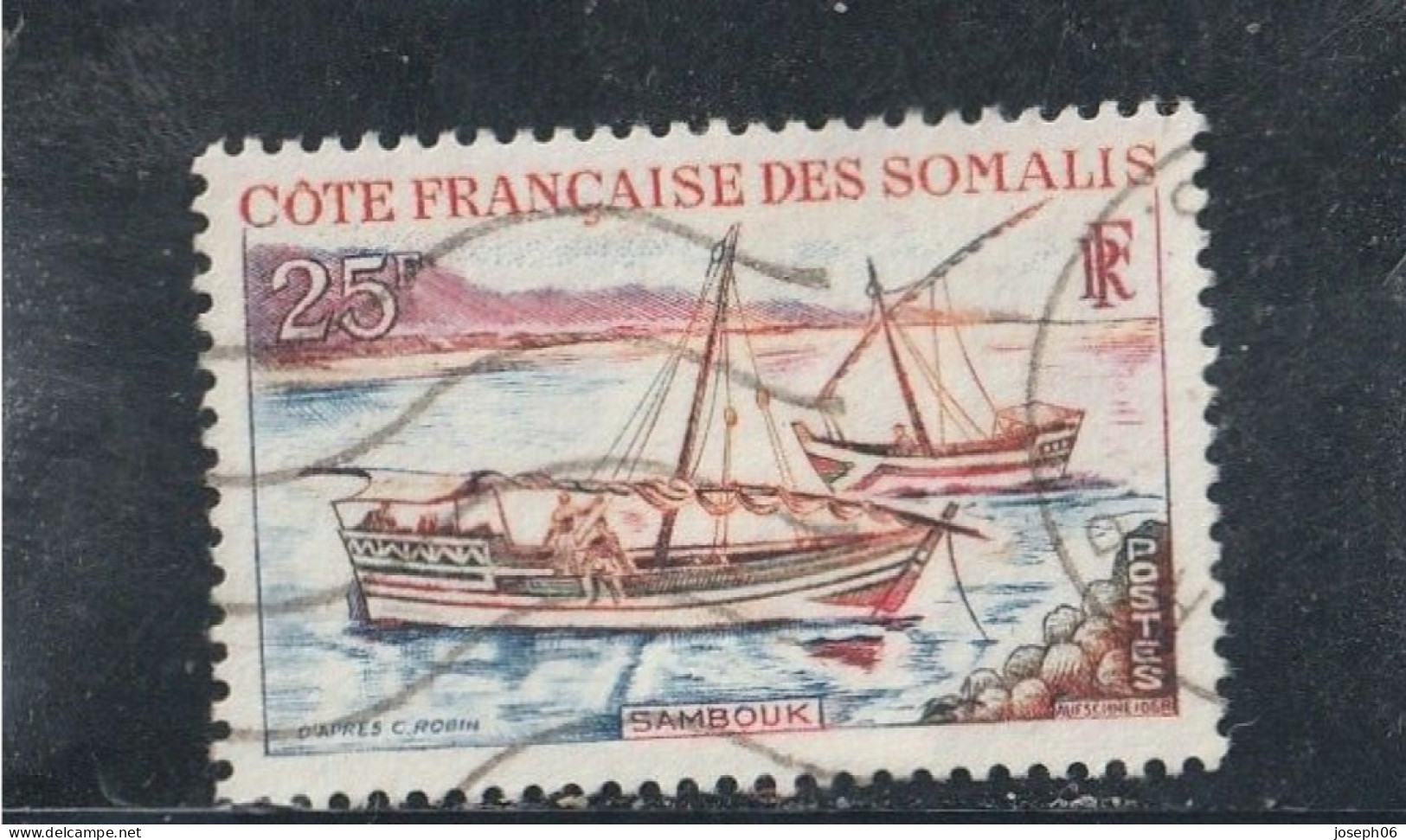 COTE  DES  SOMALIS   1964   Y. T.  N° 321  Oblitéré  Frais De Gestion Compris - Oblitérés