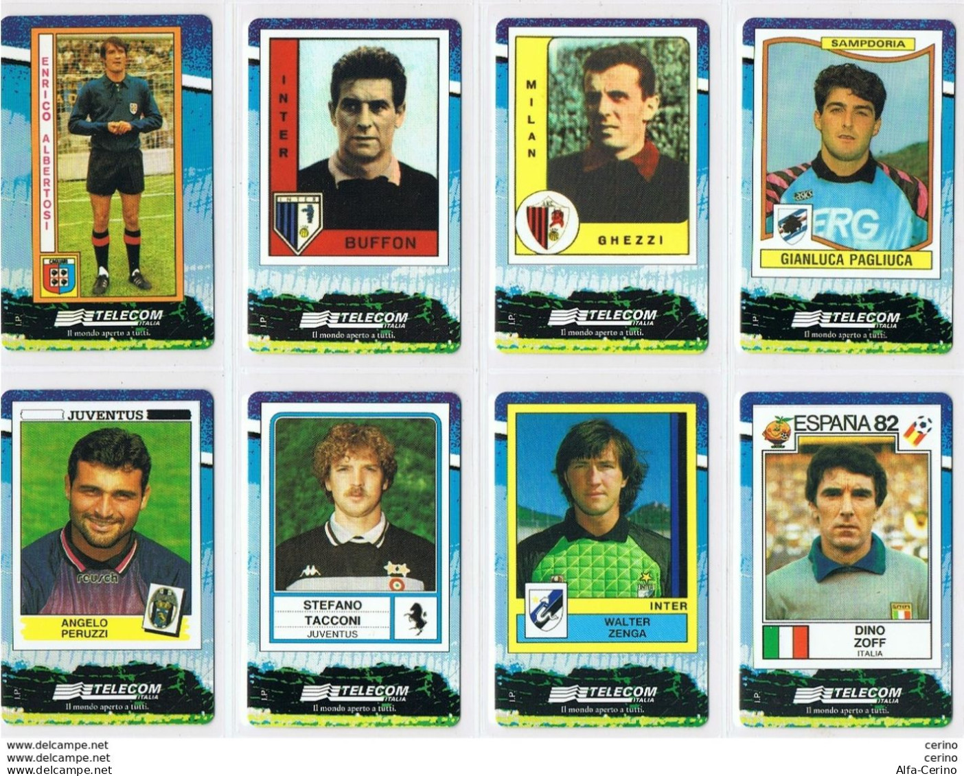 8 NUOVE  £. 5.000  -  30.06.2001 / 31.12.2001  I  GRANDI  PORTIERI  DELLA  SERIE  A  -  S. CPL. - Públicas Figuración Ordinaria