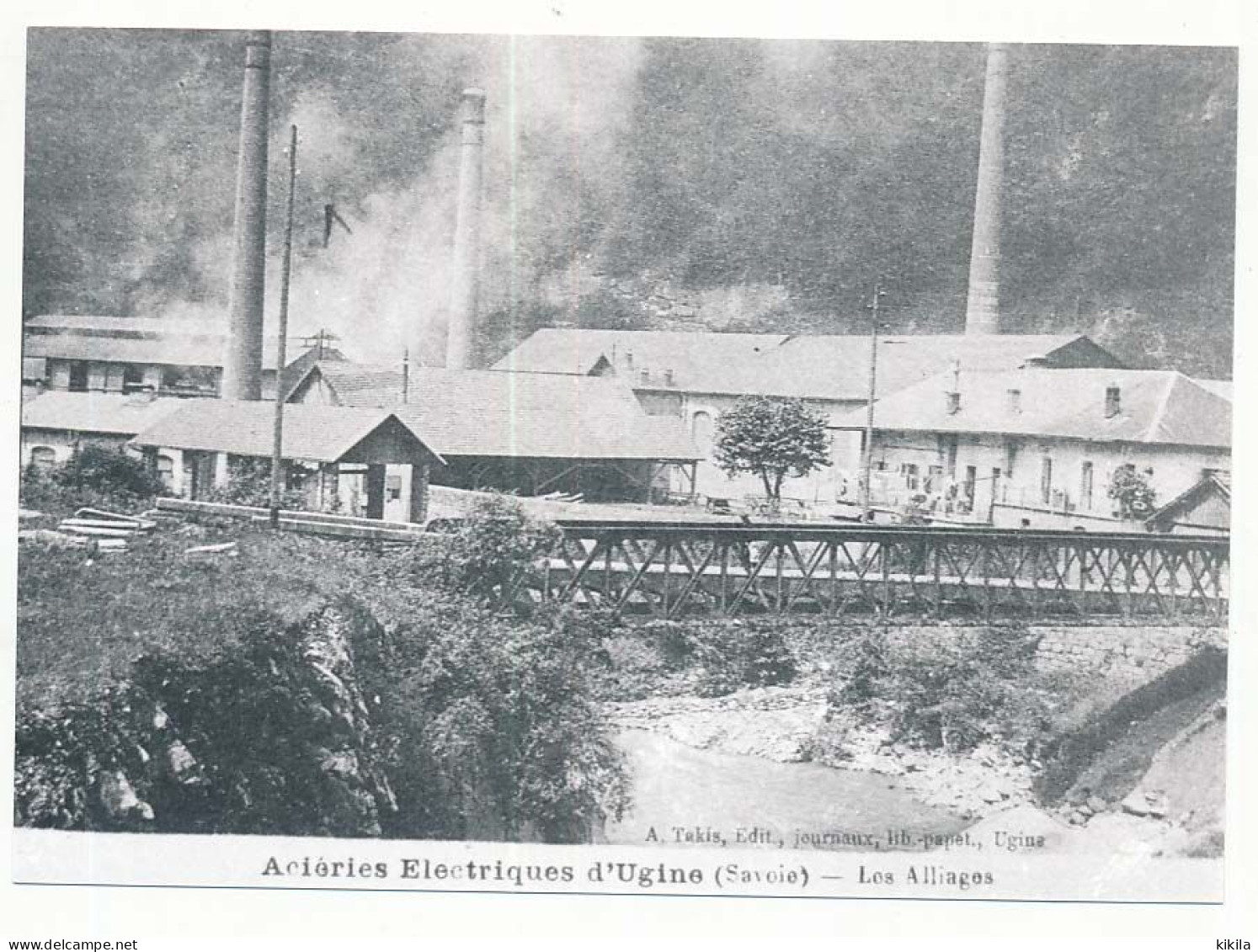 Photo 10.5 X 15 D'une CPA Savoie Acieries Electrique D'UGINE - Les Alliages A. Takis, Journaux, Lib.-papet., Ugine - Ugine