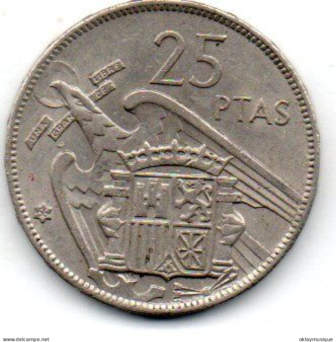 25 Pesetas 1957 - 25 Peseta