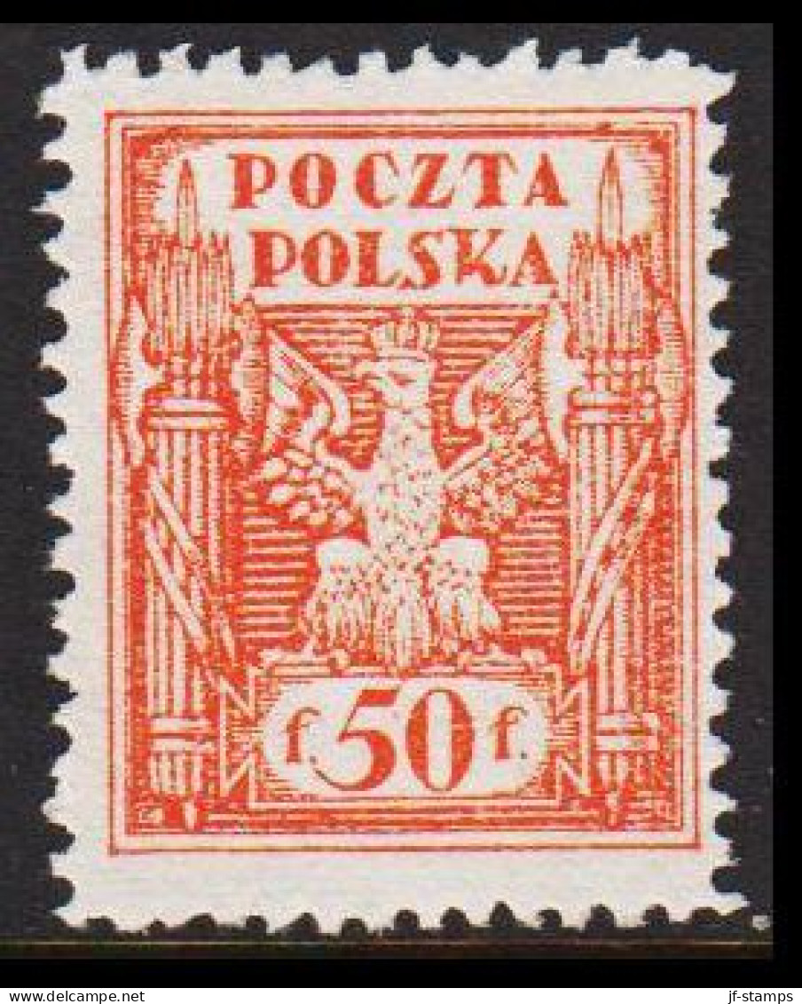 1922. Ostoberschlesien. Regular Issue 50 F No Gum.  (Michel 5) - JF543413 - Silezië