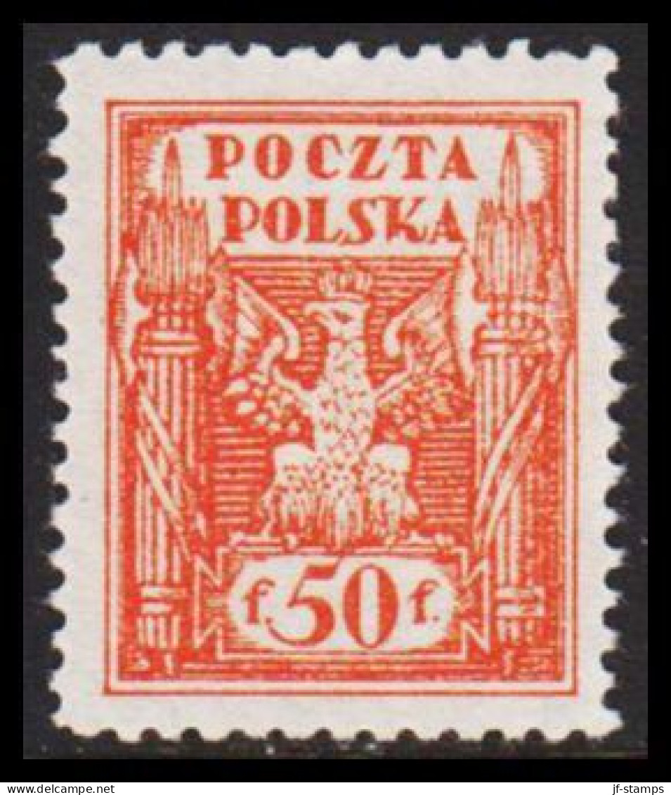 1922. Ostoberschlesien. Regular Issue 50 F Hinged. (Michel 5) - JF543414 - Silesia