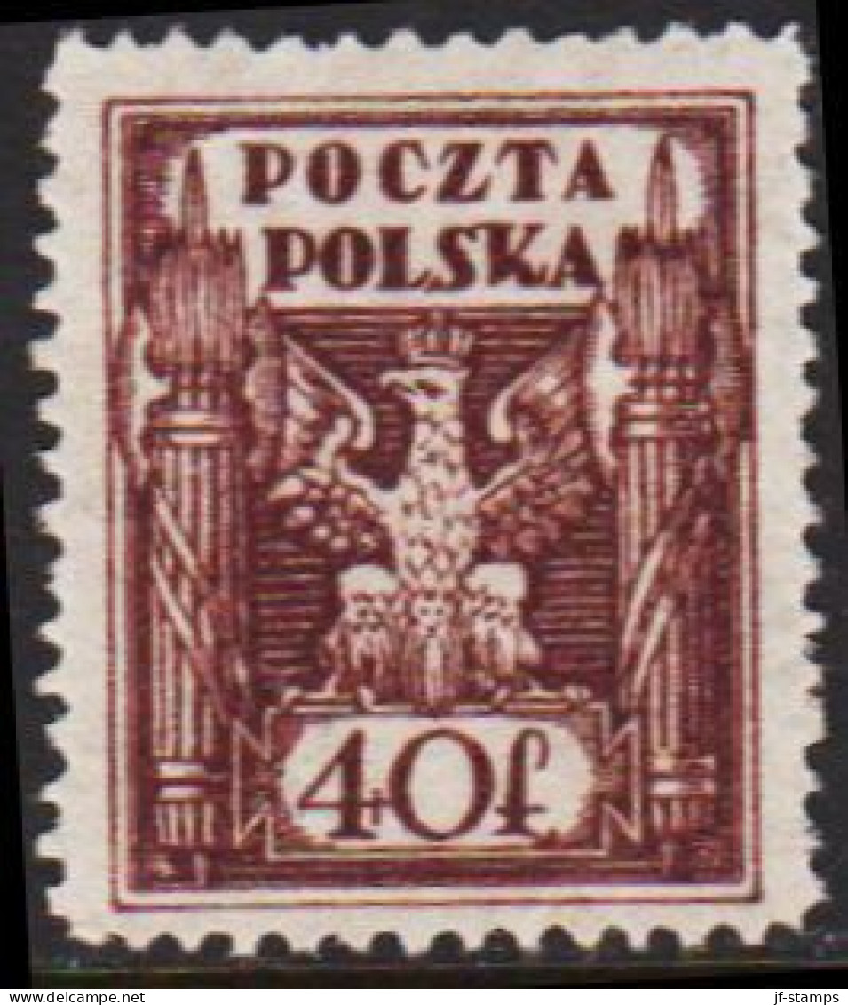 1922. Ostoberschlesien. Regular Issue 40 F No Gum. (Michel 4) - JF543415 - Silesia