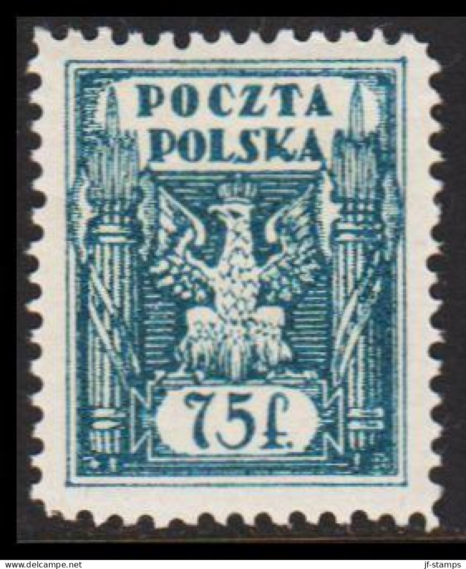 1922. Ostoberschlesien. Regular Issue 75 F Hinged. (Michel 6) - JF543416 - Silesia