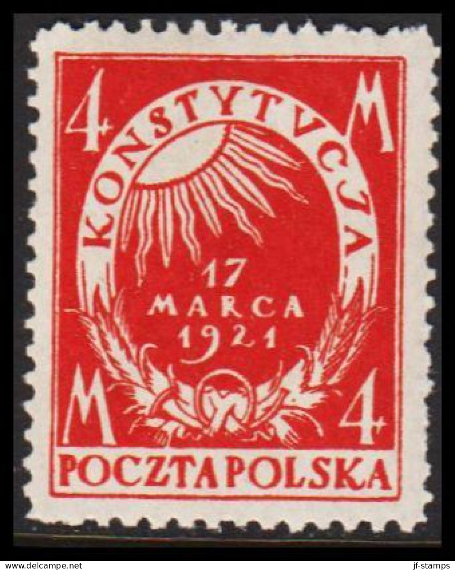 1921. POLSKA. Constitution 4 M Never Hinged.  (Michel 166) - JF543429 - Ongebruikt