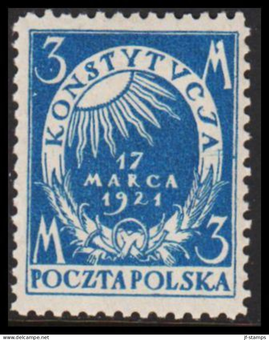 1921. POLSKA. Constitution 3 M Never Hinged.  (Michel 165) - JF543430 - Neufs