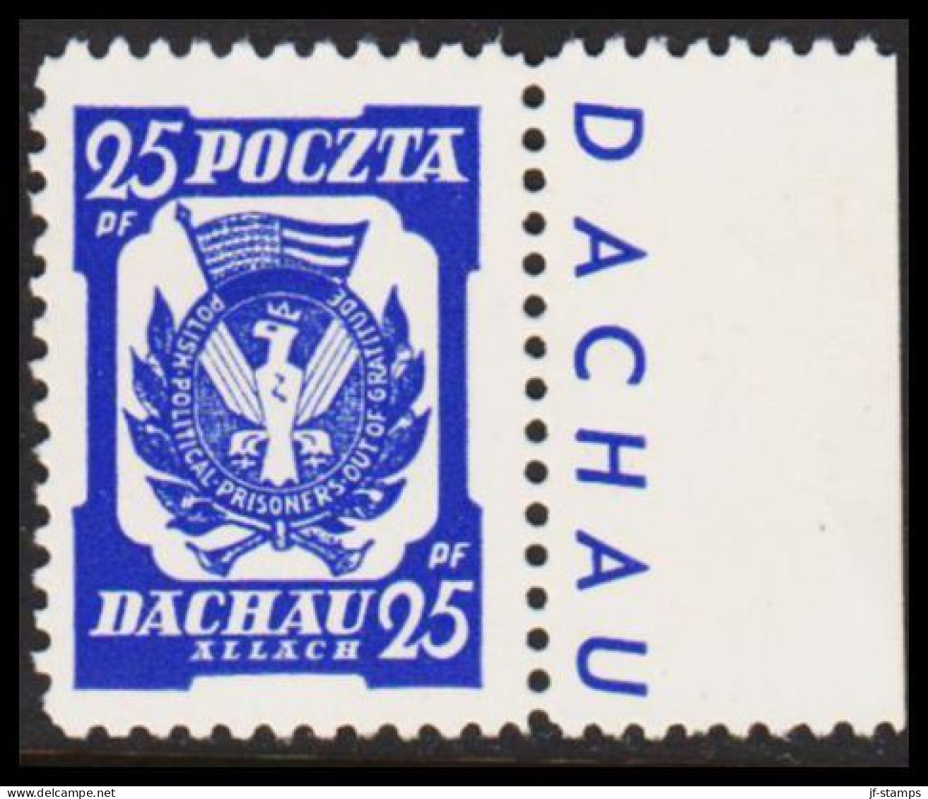 1945. POLSKA.  POCZTA POLSKI -ALLACH 25 PF Withour Gum As Issued. - JF543439 - Gobierno General