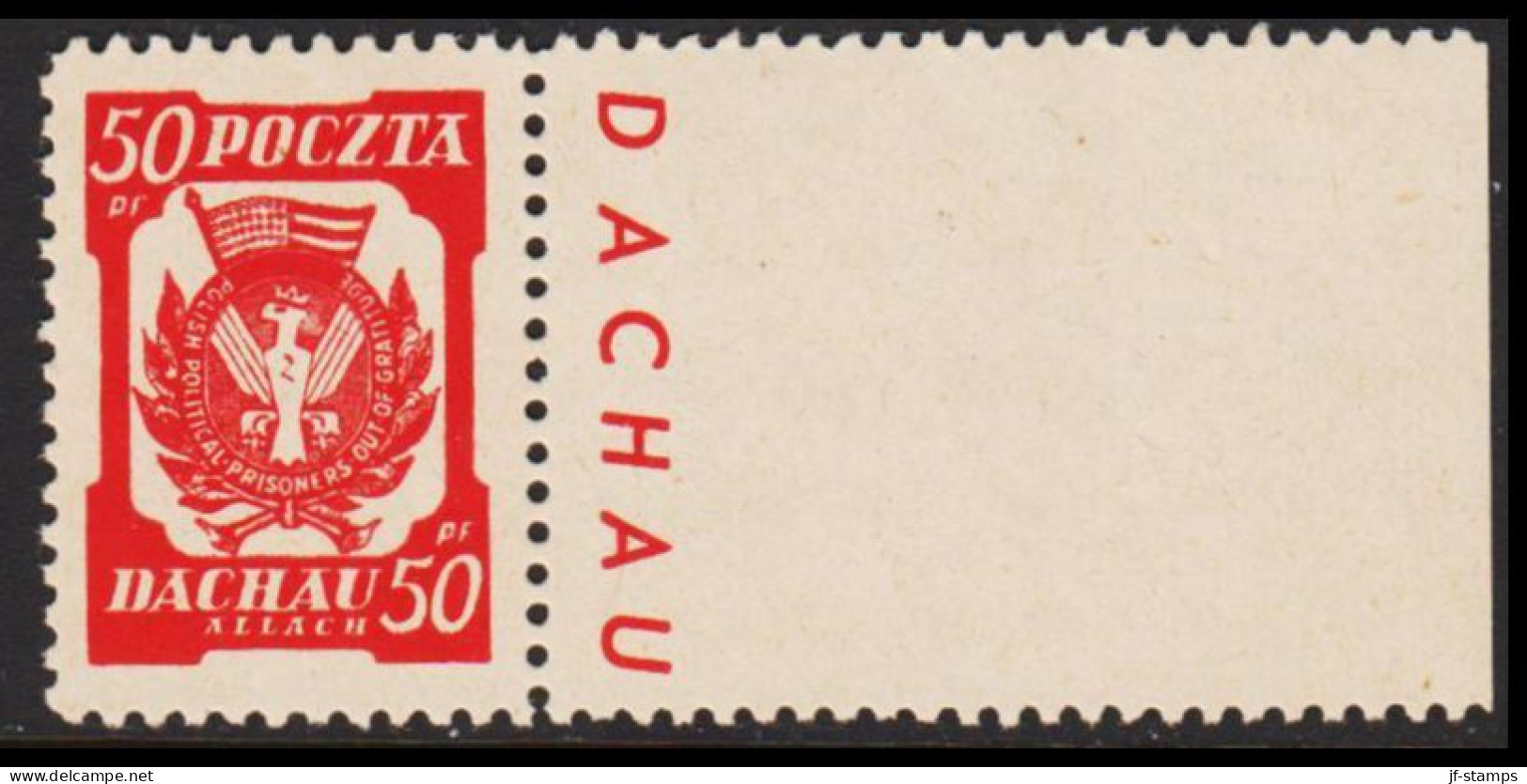 1945. POLSKA.  POCZTA POLSKI -ALLACH 50 PF With Original "spar-gummi" Never Hinged. . Unusual.  - JF543440 - General Government