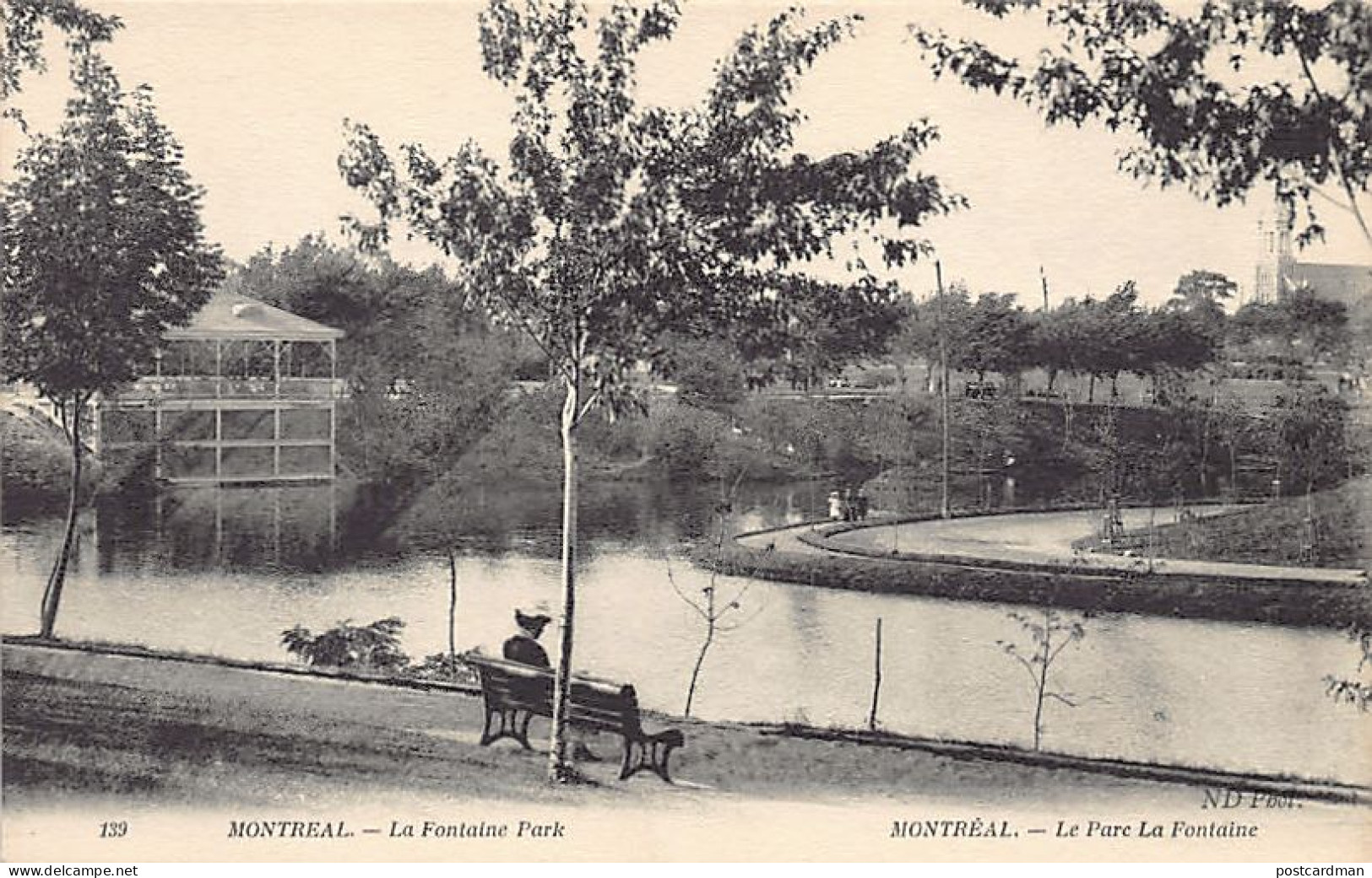 MONTRÉAL (P.Q.) Le Parc La Fontaine - Ed. Neurdein ND Phot. 139 - Montreal