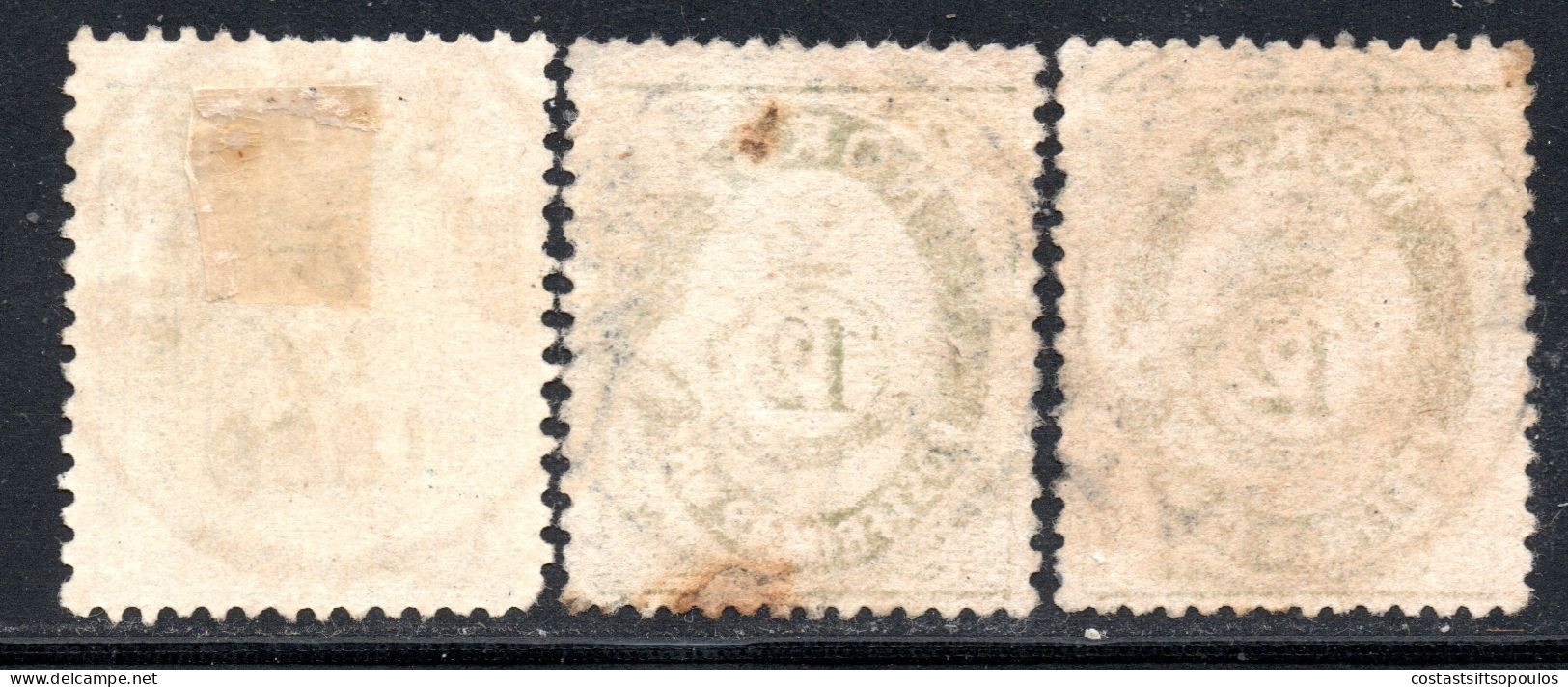 2658. NORWAY 3 CLASSIC ST. WITH NICE POSTMARKS LOT. - Usados