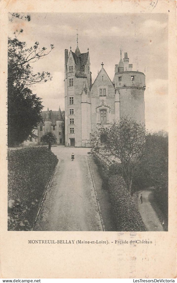 FRANCE - Montreuil - Bellay (Maine Et Loire) - Façade Du Château - Vue Générale - Carte Postale Ancienne - Montreuil