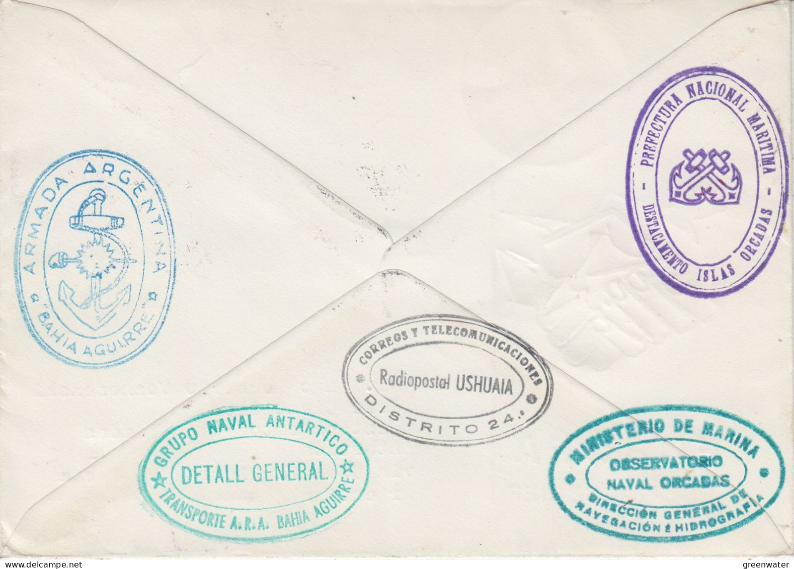 Liechtenstein 1962 Registered Letter "Europa" To Ushuaia Div. Arg. Antarctic Ca 2 Signatures (FG188) - Bases Antarctiques