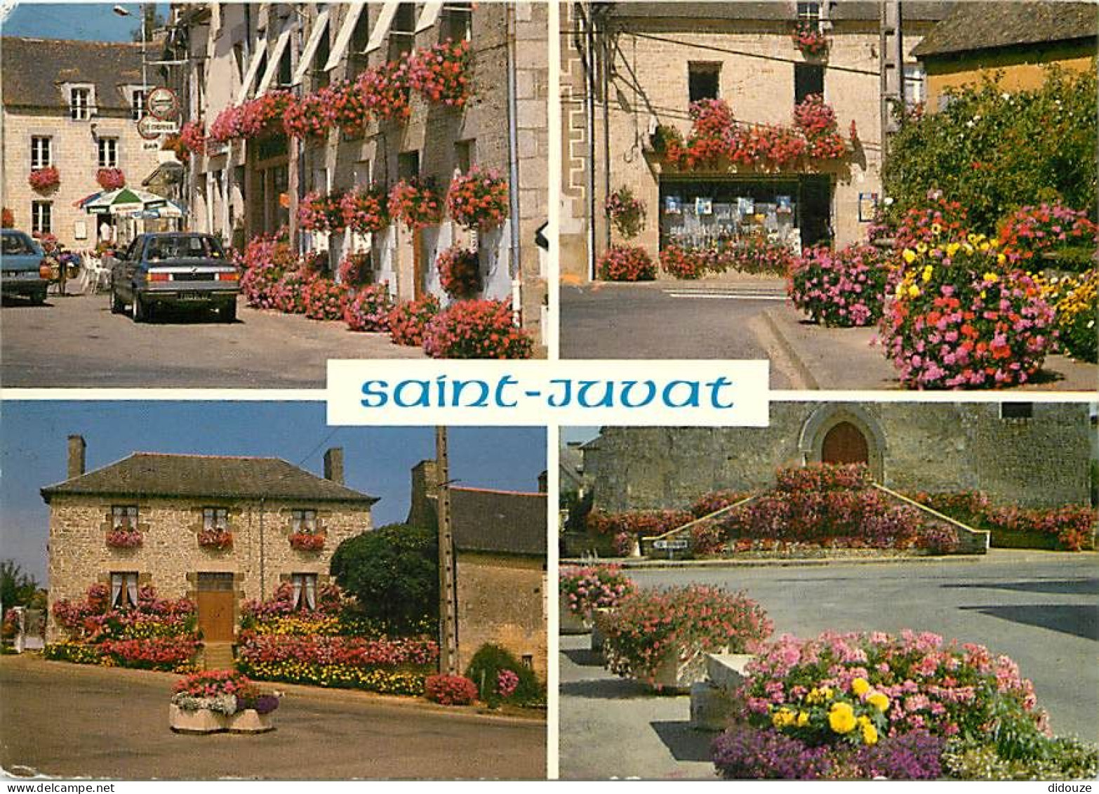 22 - Saint Juvat - Multivues - Village Fleuri - Grand Prix D'honneur National - Fleurs - Automobiles - CPM - Voir Scans  - Saint-Juvat