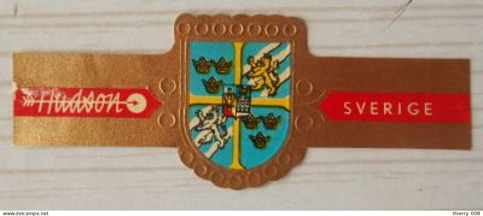 L43 Bague Bagues Cigare Cigares  Hudson Sverige  1 Pièce - Cigar Bands