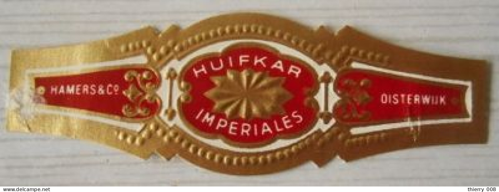 L52 Bague Bagues Cigare Cigares  Huifkar Imperiales  1 Pièce - Bagues De Cigares